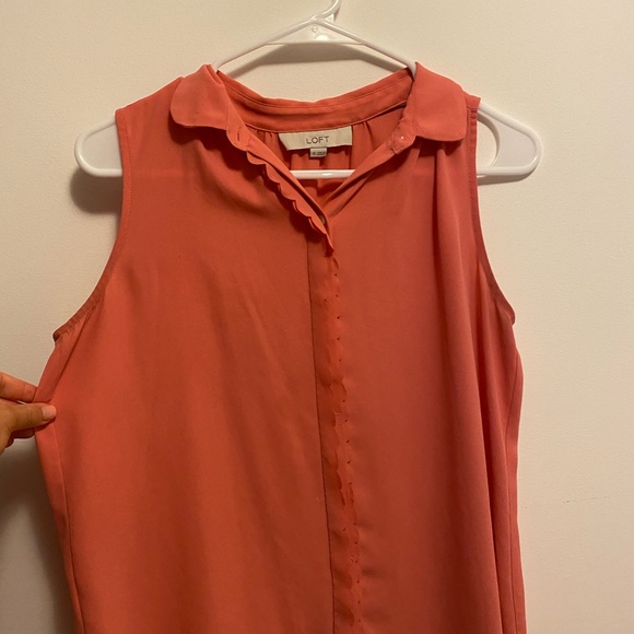 Pink blouse tank from LOFT - Picture 4 of 4